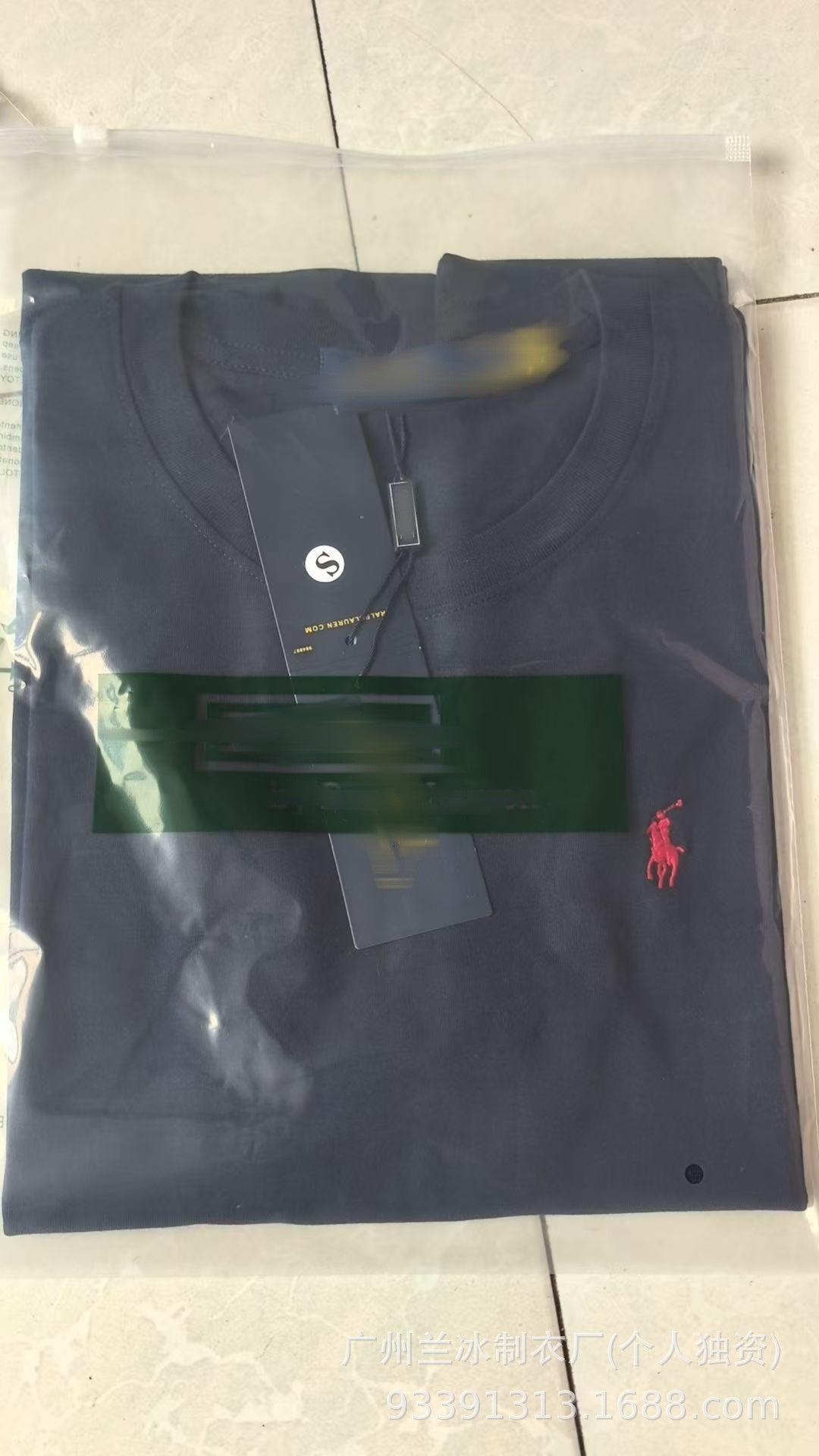 Comercio exterior Paul T-shirt LF Logo de pony bordado de cuello redondo para mujer de manga corta de algodón puro y media manga para hombres, sudadera base versátil tendencia