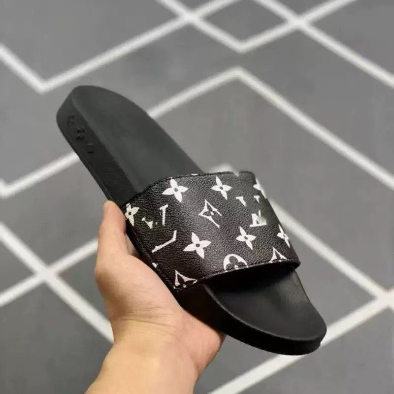 Zapatillas transfronterizas Lüjia con letras nuevas en relieve 2026 Primavera/Verano Primera Capa Zapatillas versátiles de cuero unisex