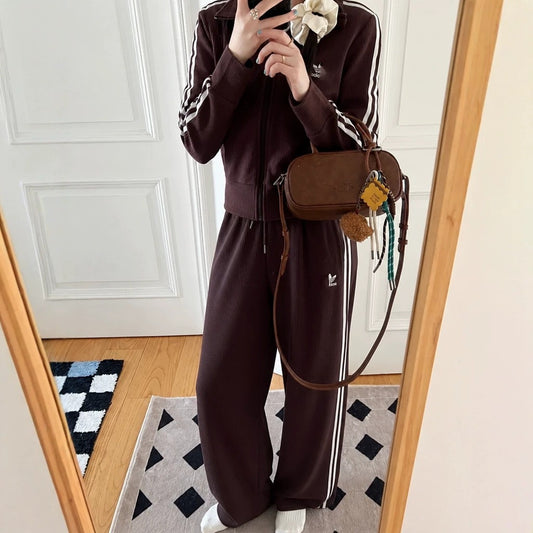 Women's Two-Piece High-Neck Sport Set