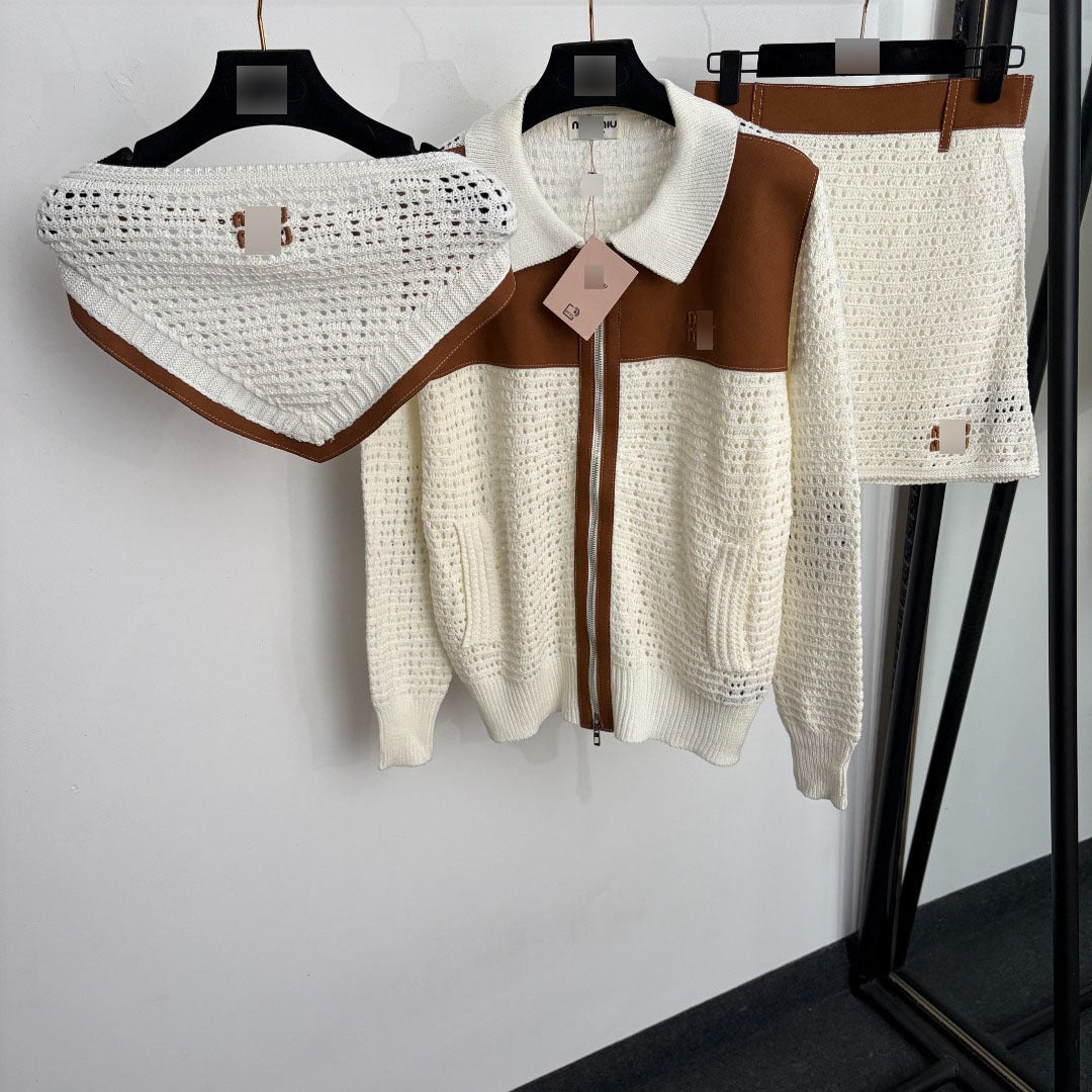 Women's Knit Set MM | Top And Mini Skirt