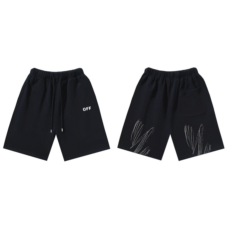 Pantalones Cortos Hombre Estampado Flecha Sueltos | LuxuryMarkt