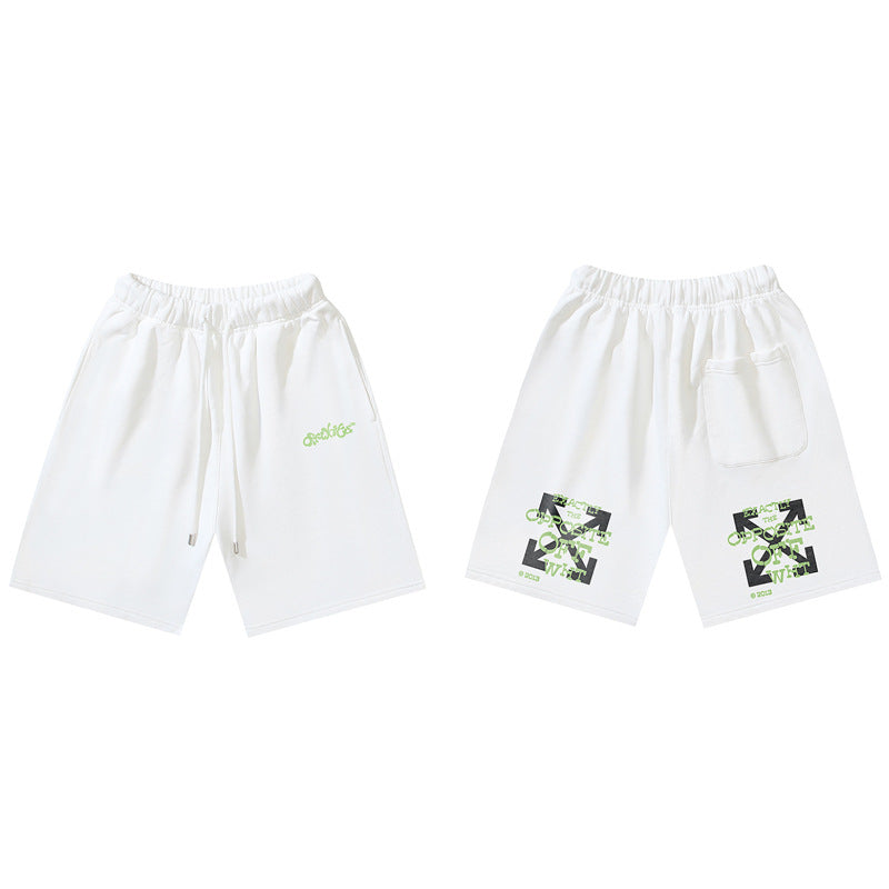Pantalones Cortos Hombre Estampado Flecha Sueltos | LuxuryMarkt