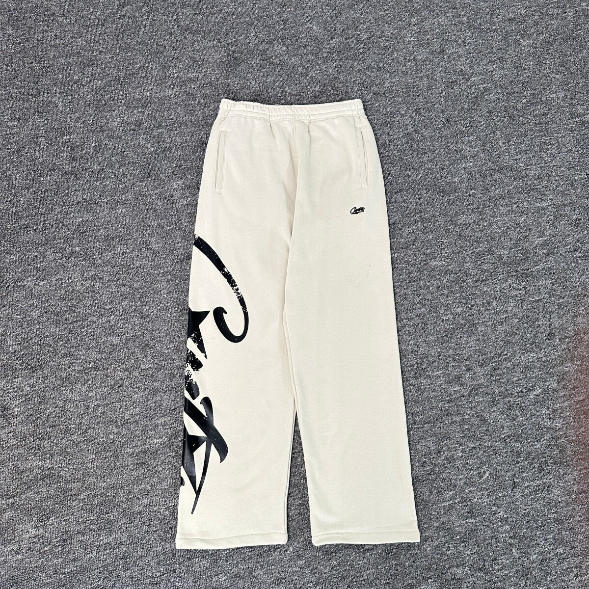 New 2025 cross-border set with embroidered minimalist lettering, high-street fashion loose cardigan, hoodie, and casual pants