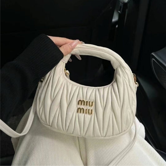 Bolso Mini Mujer Piel Plisada | LuxuryMarkt