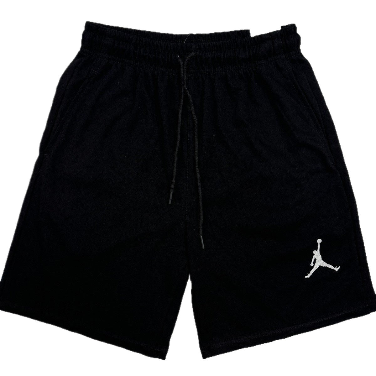 Pantalones estampados bordados de pierna recta de verano, pantalones deportivos, pantalones versátiles de cinco puntos AJ Flying Logo, conjunto de ropa deportiva para el verano masculino