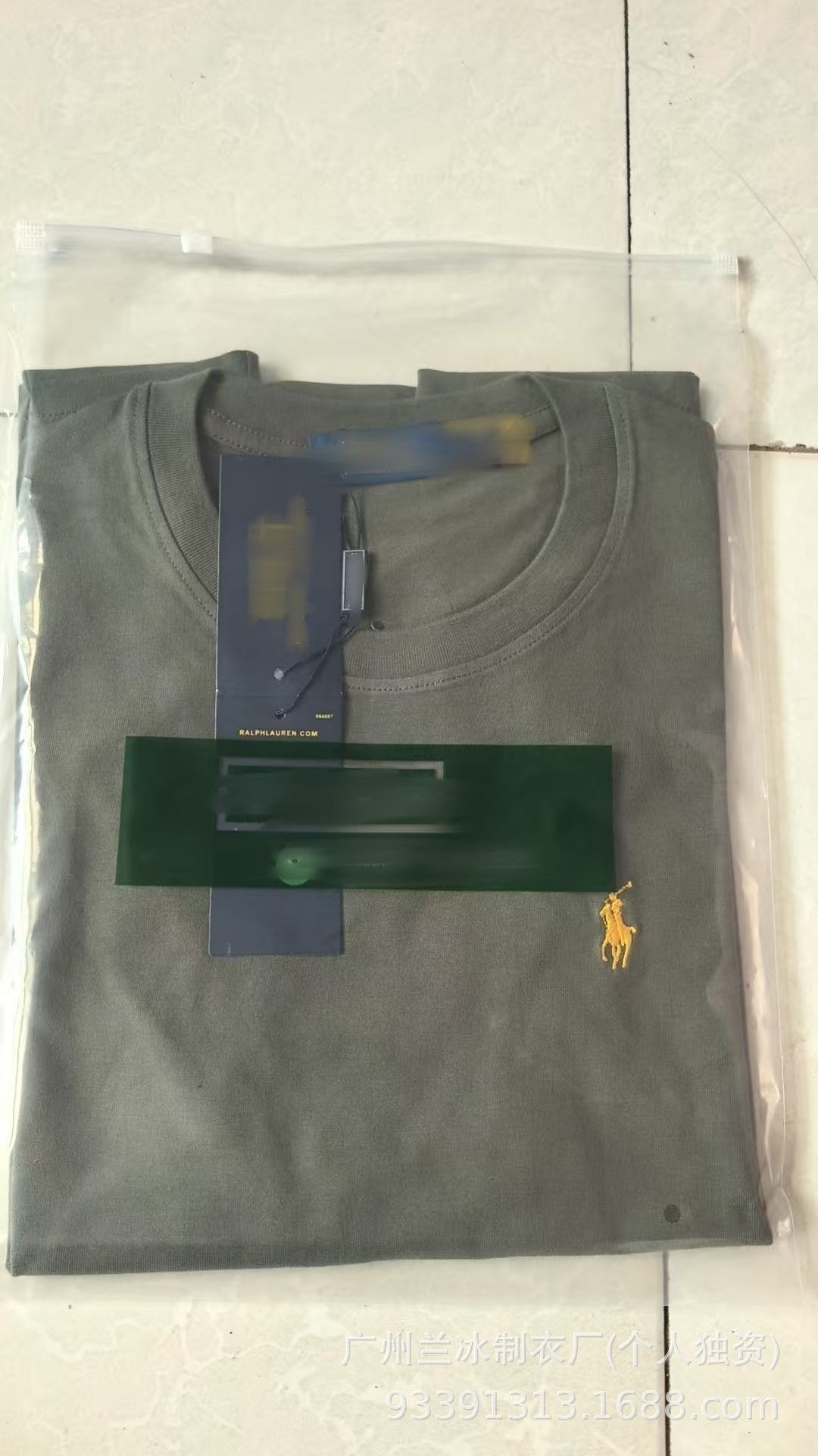 Comercio exterior Paul T-shirt LF Logo de pony bordado de cuello redondo para mujer de manga corta de algodón puro y media manga para hombres, sudadera base versátil tendencia
