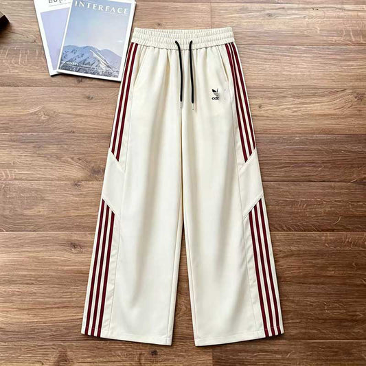 Three-Stripe Pants A | Casual Wide Leg