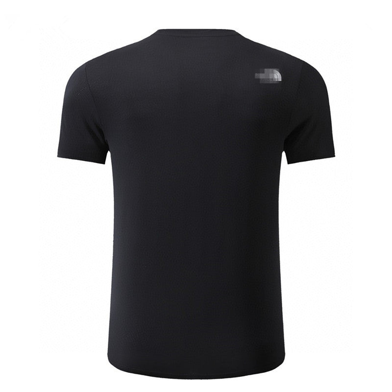 2025 Verano Transpirable Nueva camiseta de manga corta de manga corta para hombre de primavera y verano Nueva camiseta transpirable para exteriores que absorbe la humedad