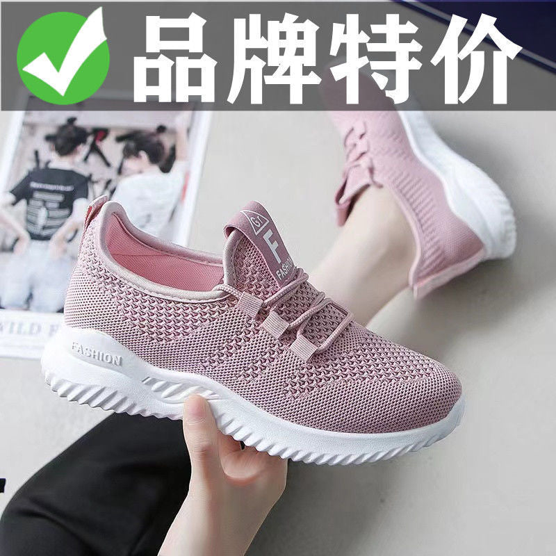 Flyweave 2026 Nuevas zapatillas de mujer para primavera y verano Zapatillas versátiles de malla para correr Calzado para estudiantes Al por mayor Calzado casual para mujer