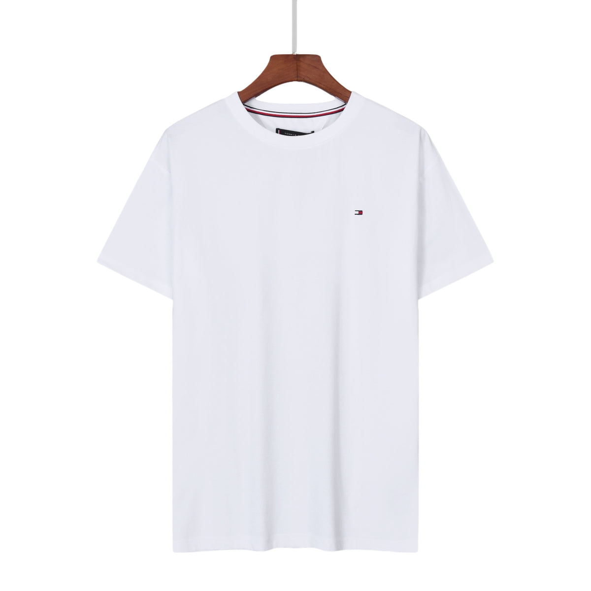 T-shirt Tommy a maniche corte ricamata di coppia | Puro cotone
