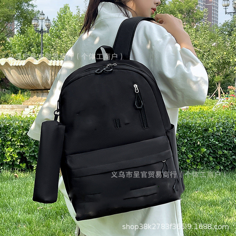 Mochila Escolar Gran Capacidad Unisex | Estilo Campus Letras 2026