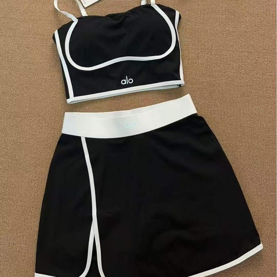 Conjunto de yoga para mujer, antiexposición y a prueba de descargas eléctricas, mono de yoga para correr al aire libre, mono de yoga fino de verano