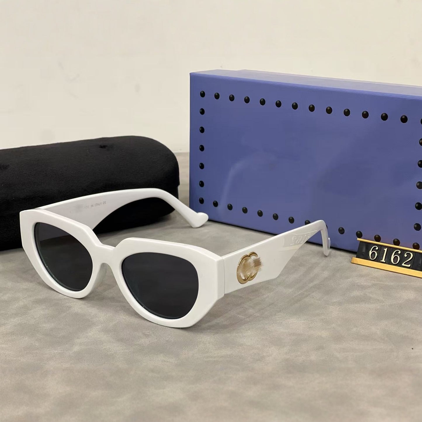 Nuevas gafas personalizadas de moda retro con ojo de gato europeas y americanas, gafas unisex bloqueadoras de UV INS