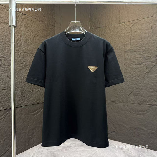 T-shirt Triangles métalliques | Casual été