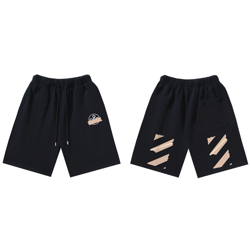 Pantalones Cortos Hombre Estampado Flecha Sueltos | LuxuryMarkt