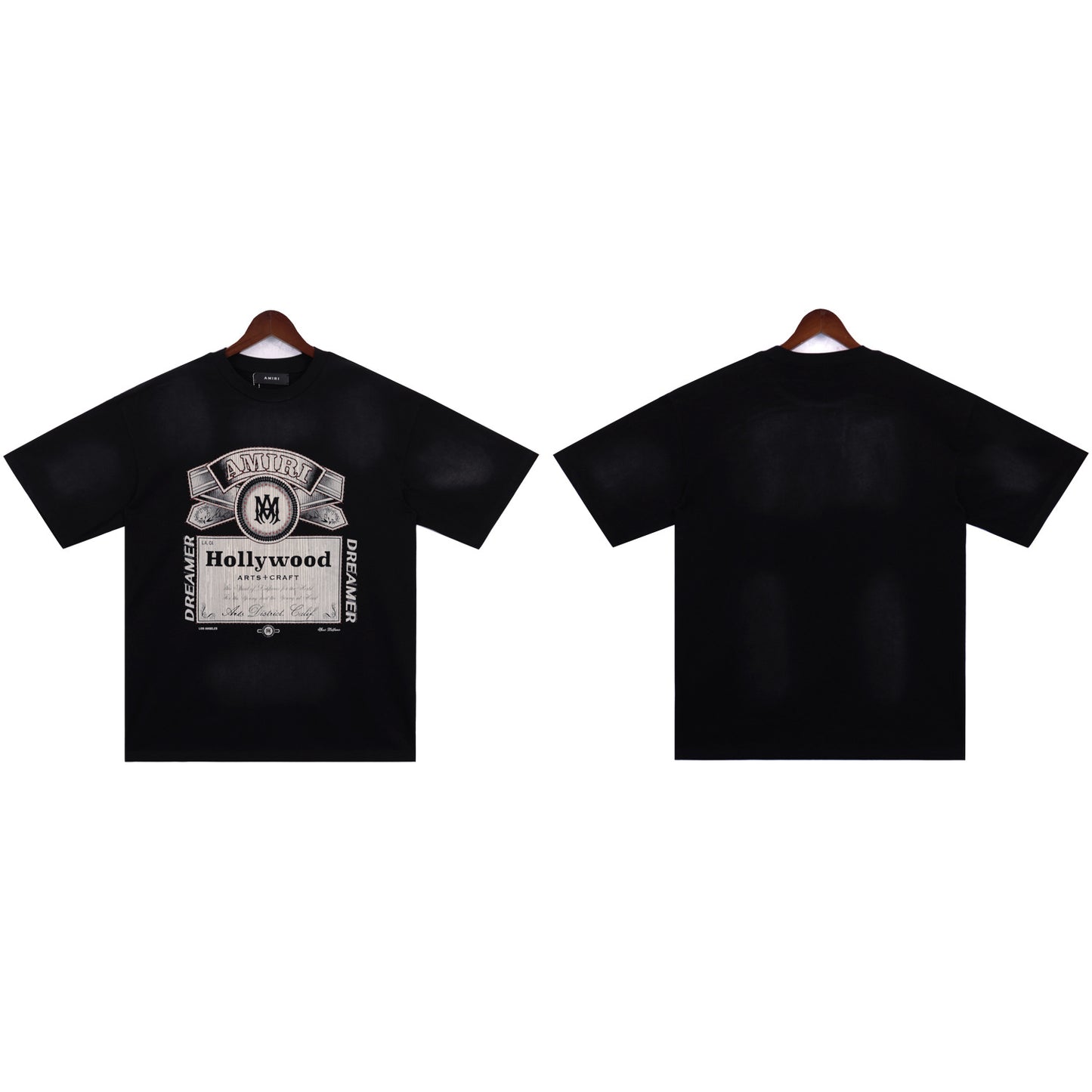 2024 Verano 2024 AM1R1 ICON Letter Totem Letter Totem Pattern Coconut Tree T-shirt Unisex