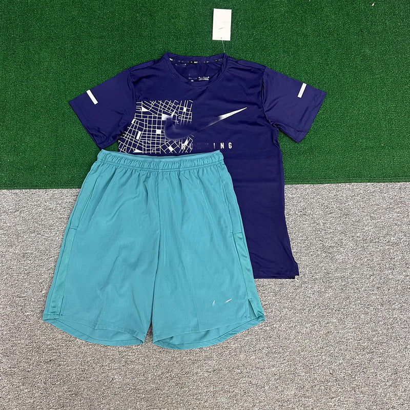 Men's Short Running & Fitness Sets | Quick-Dry Athletic Wear