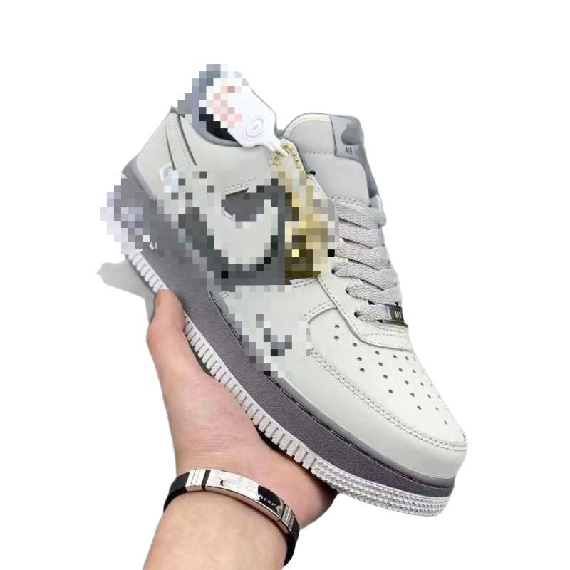 Original AF1 Air Force No.1 Dark Grey Unisex Sneakers | Double Side Detail