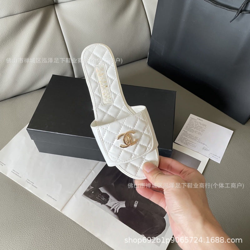 Xiangjia Lingge hebilla de mochila escolar 2025 estilo de fragancias pequeñas verano nueva moda de una sola línea ropa exterior francesa para mujer