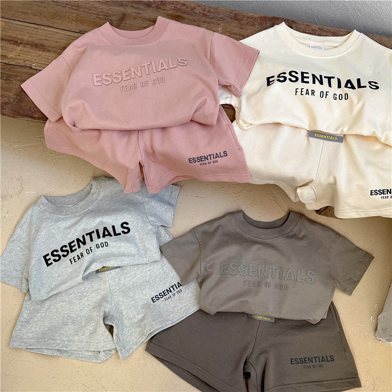 Conjunto Verano Manga Corta Niños | Dos Piezas Casual Unisex