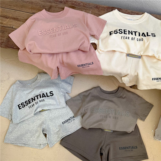 Conjunto Verano Manga Corta Niños | Dos Piezas Casual Unisex