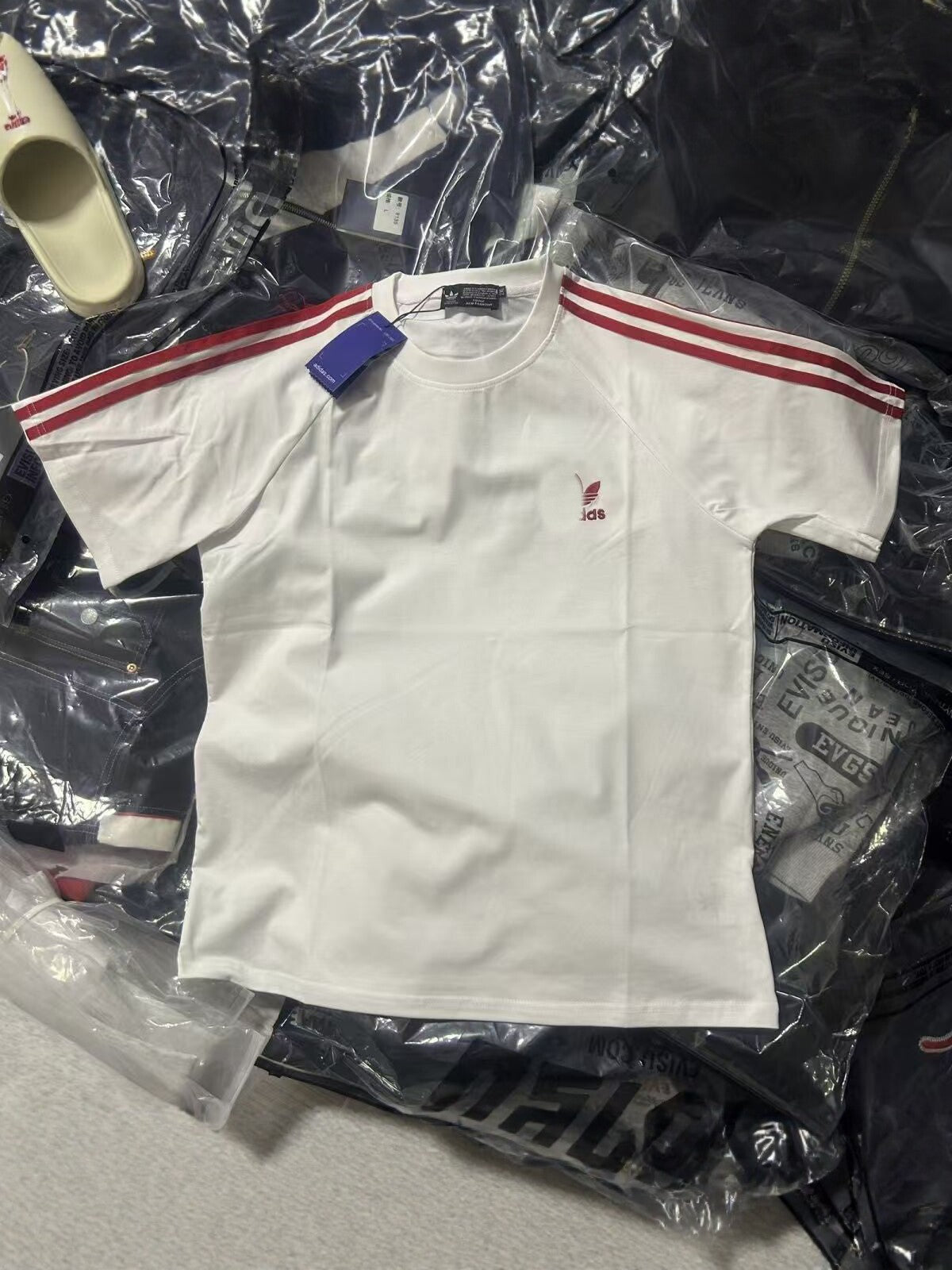 Camiseta de manga corta bordada trébol para verano para hombres y mujeres, 857 857 deportiva casual deportiva de cuello redondo