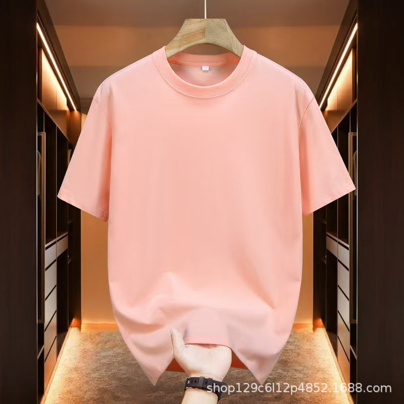 Camiseta Unisex Logo Pegatina Cuello Redondo Manga Corta
