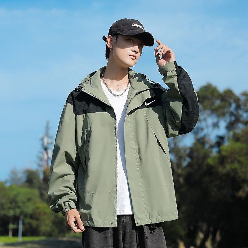 Plaid Mountaineering Windbreaker Jacket | Outdoor Premium