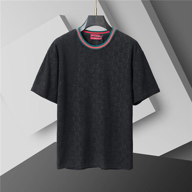 Camiseta de repuesto de algodón de lujo de alta gama transfronteriza, de manga corta de cuello redondo, moda veraniega, dropshipping casual versátil 1