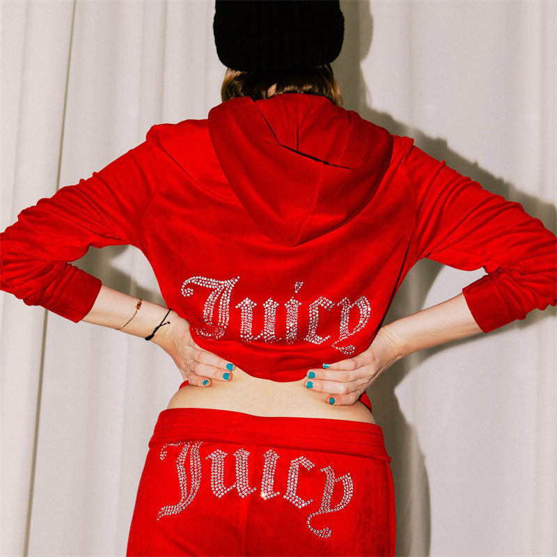 Conjunto Chándal Mujer 2 Piezas Juicy | Hoodie + Pantalón Terciopelo