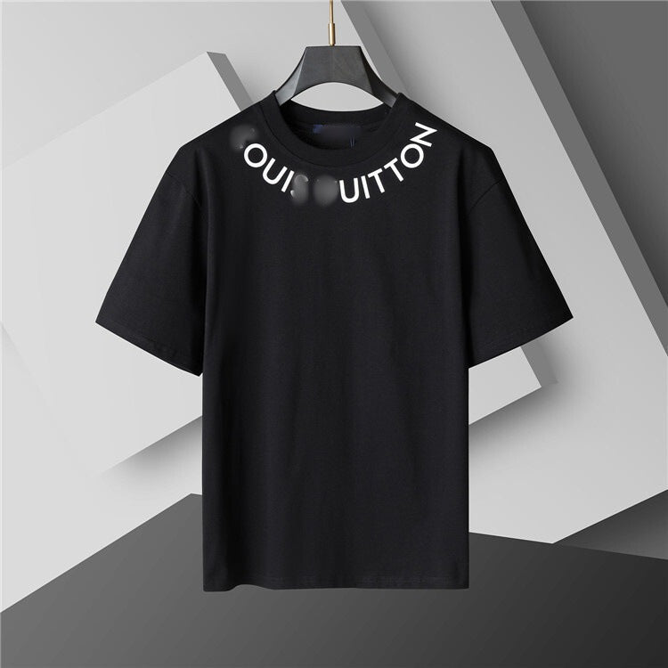 Versión correcta de 2026 de la nueva camiseta ligera de lujo de verano, camiseta de manga corta de cuello redondo y versátil para hombres y mujeres, países extranjeros de Europa y Estados Unidos