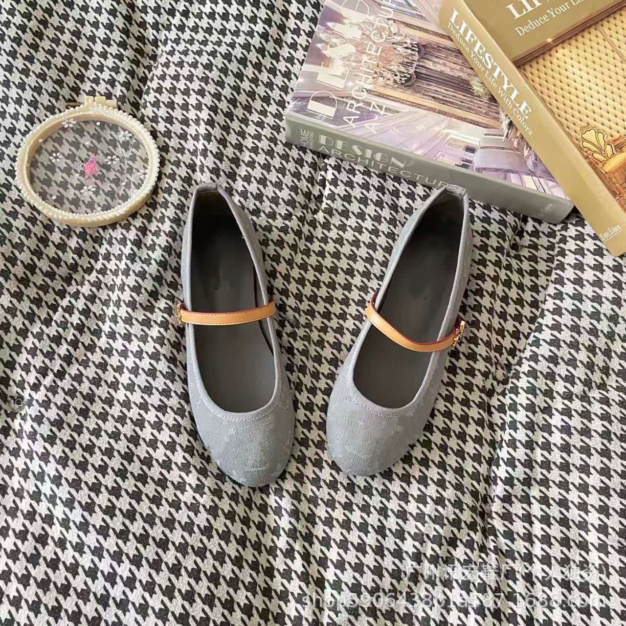 Zapatos Ballet Mary Jane Mujer | Hebilla Metálica Punta Redonda 2025