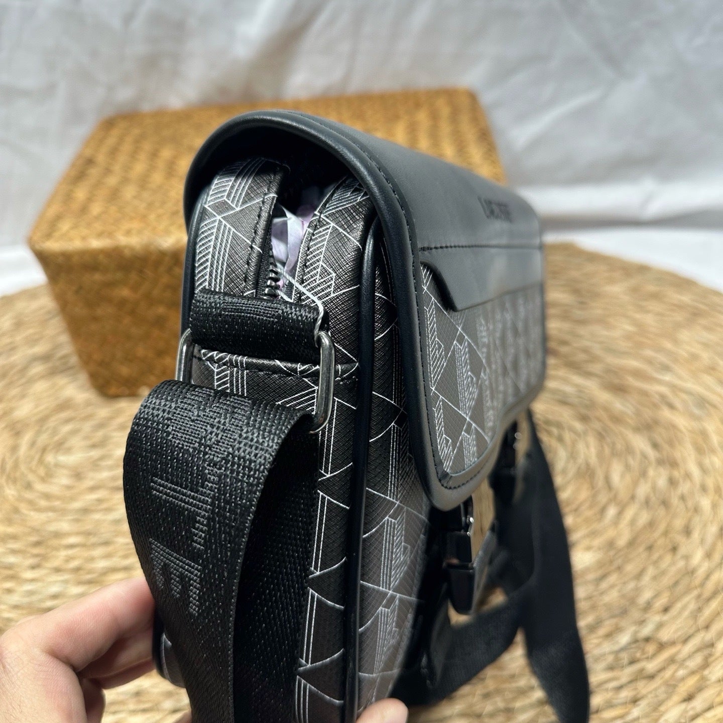 Bolso Cruzado Vintage Hombre | Mensajero Bandolera Móvil Casual