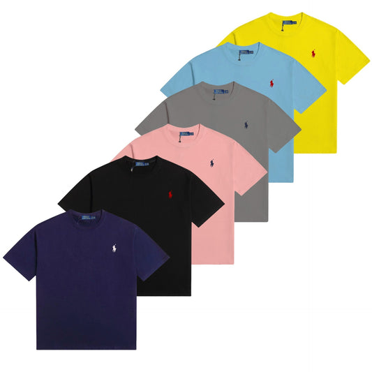 Camiseta Bordada de Algodón RL | Manga Corta