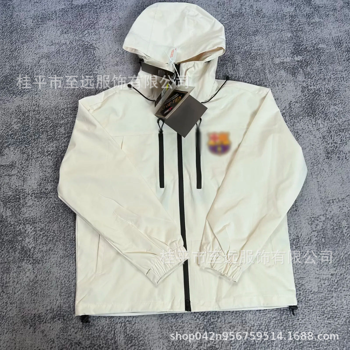 Veste brésilienne, coupe-vent à capuche, veste imperméable coupe-vent, usine d'articles de sport, vêtements d'entraînement de football en gros