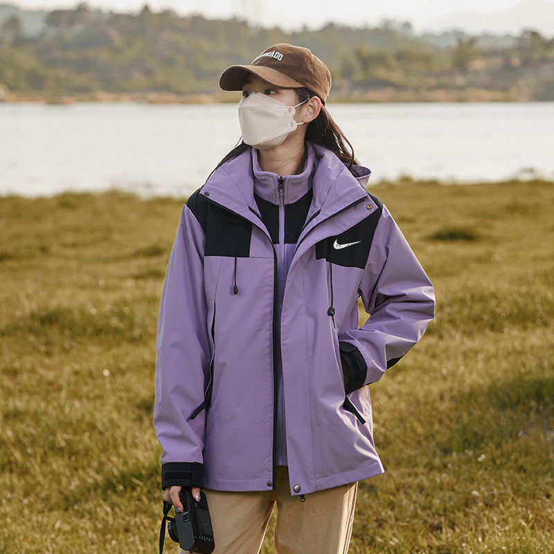 Plaid Mountaineering Windbreaker Jacket | Outdoor Premium