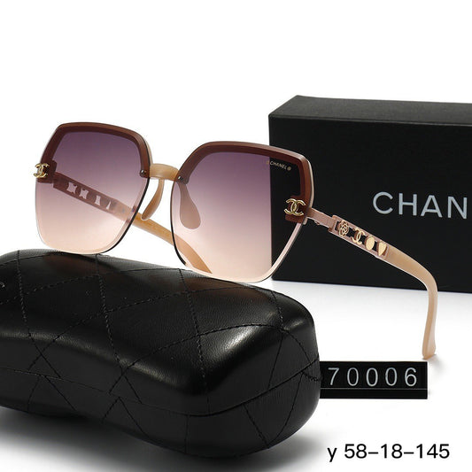 Quadratische Sonnenbrille mit Kette | Casual Outdoor
