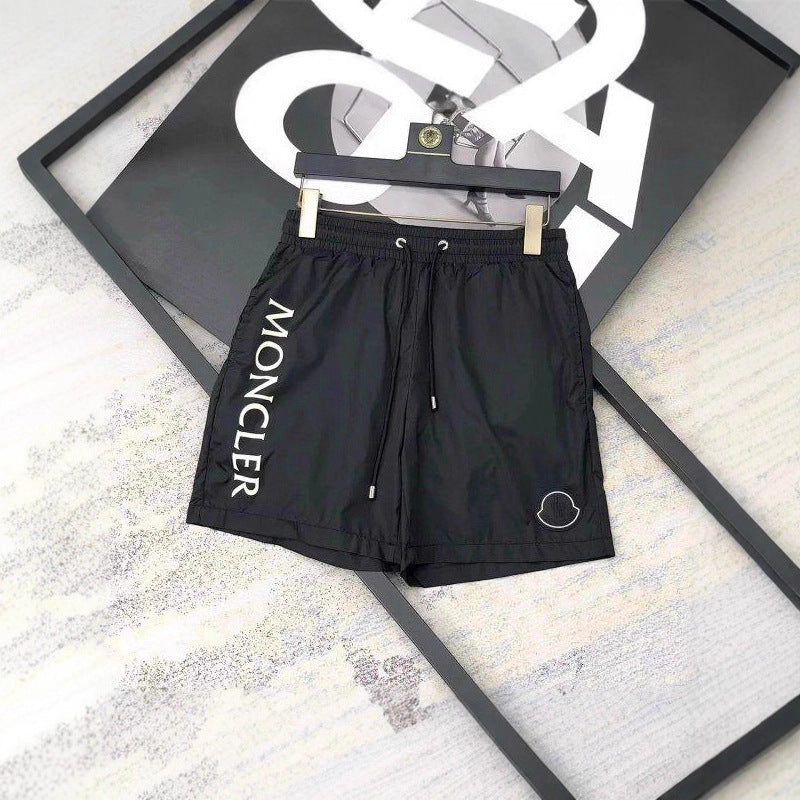 Nuevos pantalones cortos deportivos de baloncesto para verano 2025, pantalones casuales de cinco puntos para hombres, pantalones de playa fitness