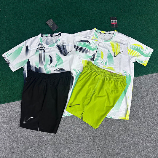 Men's Half-Sleeve Running Set | Breathable Quick-Dry Marathon