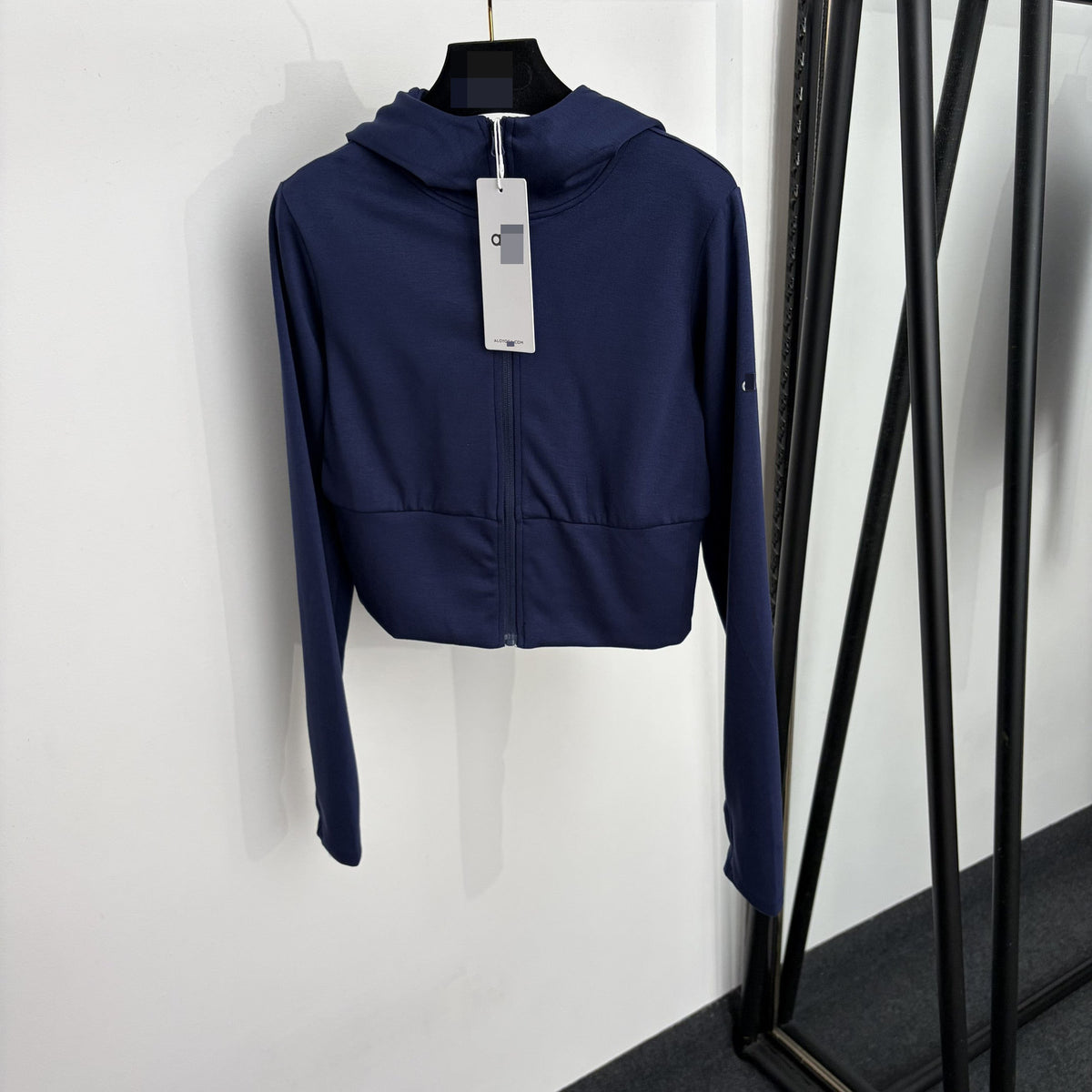 Veste courte à capuche AL | Lettres réfléchissantes