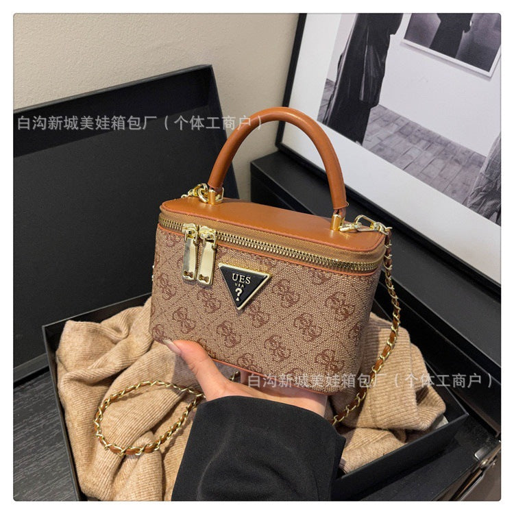 Nuevo monograma transfronterizo, bolsos de hombro sencillo de gran venta, 25 bolsos de cadena modernos y versátiles para mujer