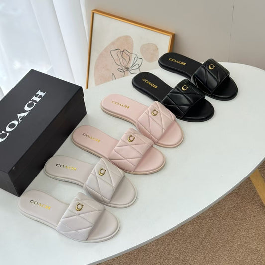 Verano 2025 Nuevas chanclas de tira sencilla europeas y americanas: sandalias de abrigo de diamante de punta redonda plana de color sólido, versátiles y cómodas para el día a día