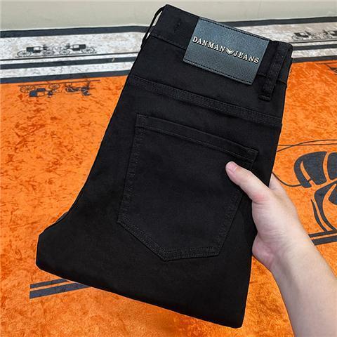 Vaqueros Negros Stretch Slim Fit Hombre