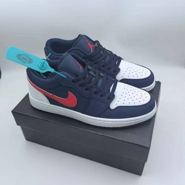N Unisex Black and White AJ1 Sneakers | With Box