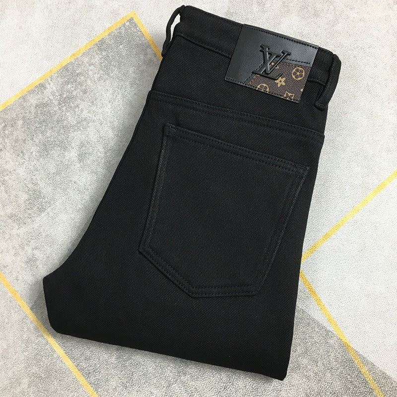 Vaqueros Negros Stretch Slim Fit Hombre