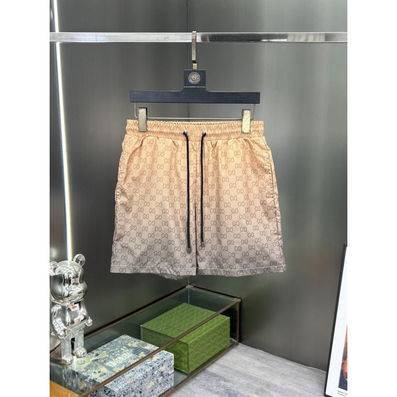 Shorts deportivos casuales casuales de estampado digital para comercio exterior transfronterizo transfronterizo, pantalones deportivos casuales con estampado digital de doble G