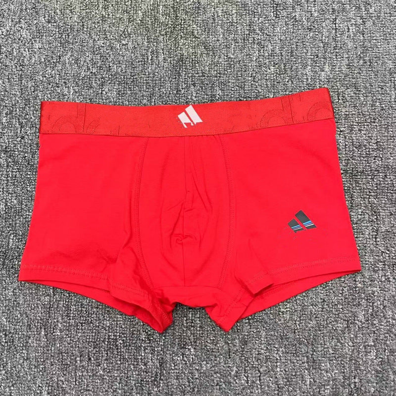 Ropa interior masculina de AliExpress de la marca A lleva ropa interior de hombre para pies planos, ropa interior de hombre para estudiantes de shorts de algodón puro
