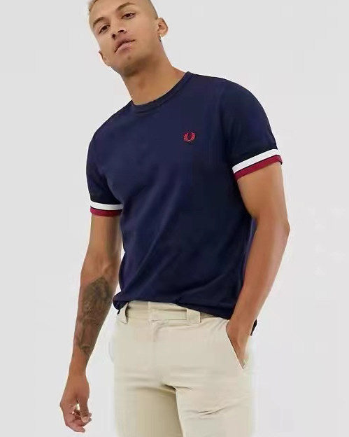FP Pai Rui Mai Sui camiseta de moda unisex blanca de talla grande y casual de manga corta con tirantes en los hombros