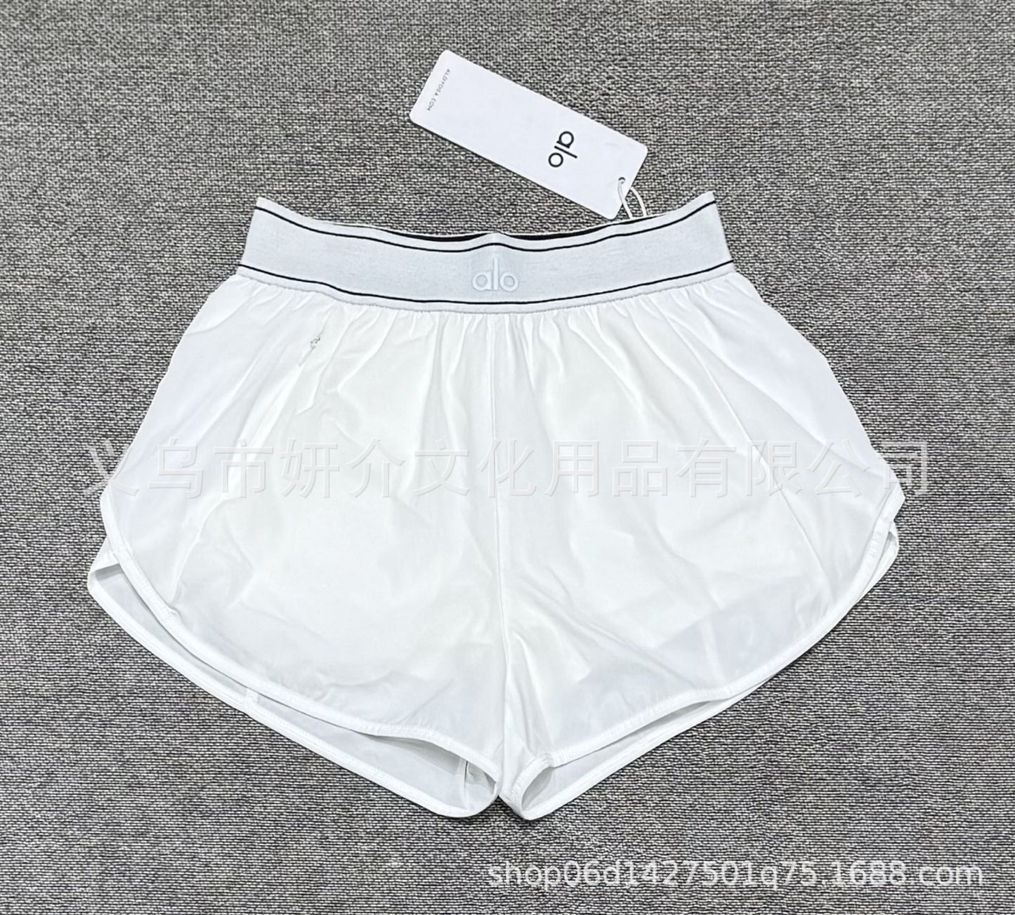 Nuevos pantalones cortos de yoga transfronterizos estilo AL, pantalones cortos tejidos, pantalones deportivos de mujer, pantalones cortos de yoga elásticos para correr