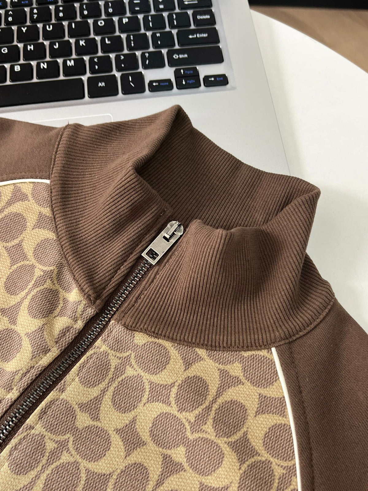 Women's Khaki Jacket CO | Printed and Fitted